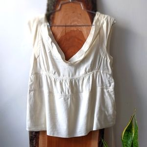 Empire waist sleeveless blouse